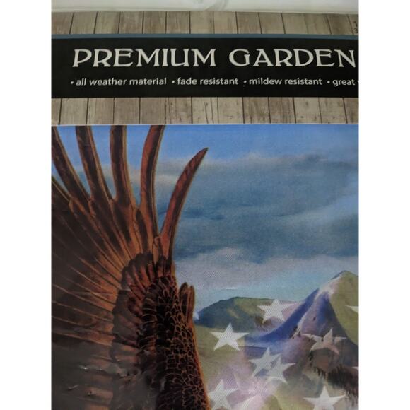 NEW American USA Garden Flag Bald Eagle All weather Fade Resistant 12.5 x 18" - Picture 3 of 4